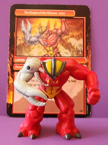 GORMITI Lavion - The Lord Of Lava 2.5" Action Figure w/ Card Playmates Cover