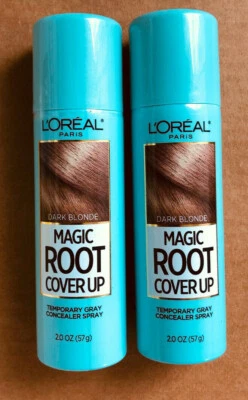 Corrector gris temporal Loreal Magic Root Cover Up spray 2 oz cada uno, 2 paquetes Foto 1 de 2
