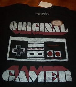 VINTAGE STYLE ORIGINAL GAMER NES Nintendo Controller T-Shirt MENS XL NEW w/ TAG