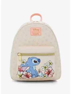 Mini sac à dos Loungefly Disney Stitch fleurs tropicales - Neuf - Photo 1/4