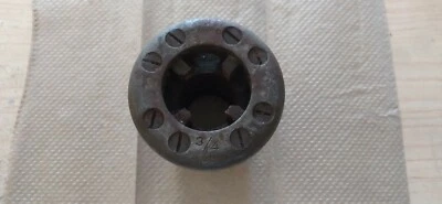 USED BEAVER WARREN 3/4" NPT DIE HEAD - CHIPPED TEETH - DROP HEAD TYPE - Image 1 of 4