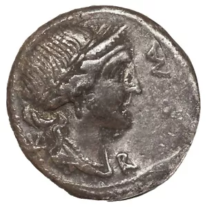 République romaine AEMILIA Denier incus 114-113 BC argent RRC.291 /1 fauté - Imagen 1 de 2