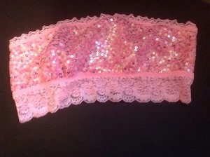 Victorias Secret PINK Lace Tube Bandeau Bralette Sequins Shimmer Asst Colors NWT - Picture 1 of 62