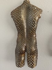 Earth Tone Metal wall art Male Sculpture Torso by Holly Lentz