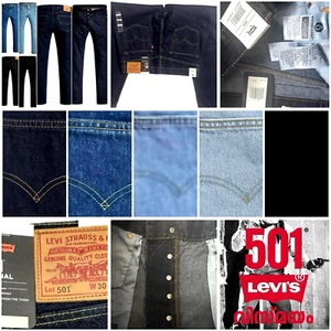 Jeans denim Levis 501 uomo originale regular fit gamba dritta nuovo - Foto 1 di 26