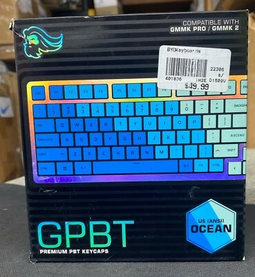 Glorious GPBT ANSI Mechanical Keyboard Keycaps (Ocean) GLO-KC-GPBT-CO - Image 1 of 4