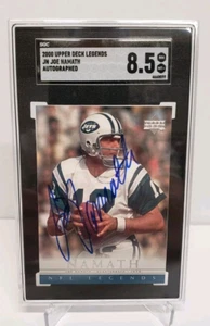 2000 Upper Deck Legends JOE NAMATH On Card Auto NY Jets HOF SGC 8.5 - Picture 1 of 3