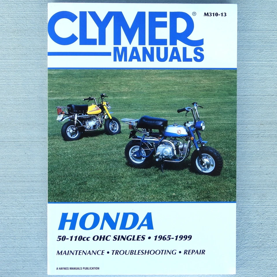 Honda Mini Monkey Bike Z50 Z50R 50 65 CT70 70 S90 90 110 CLYMER REPAIR MANUAL - Image 1 of 4