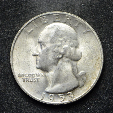 1953-S Washington Silver Quarter AU (bb11066) Cover