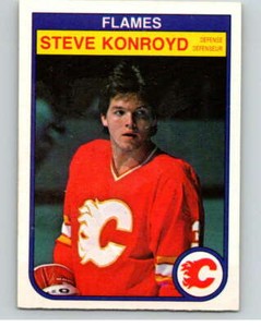 1982-83 O-Pee-Chee #48 Steve Konroyd  RC Rookie Calgary Flames V57416