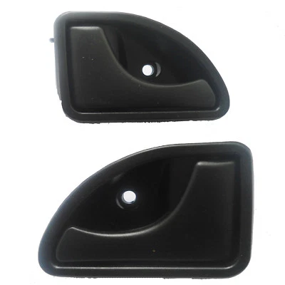 Manija de puerta negra izquierda derecha interior interior 2 piezas apta para RENAULT KANGOO TWINGO Foto 1 de 4