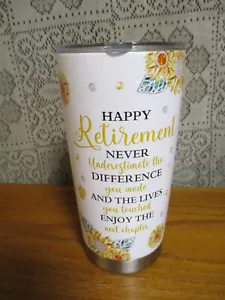 Retirement Stainless Tumbler Mug - Floral - Picture 1 of 11