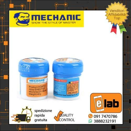 PASTA SALDANTE 42GR 183° XGSP50 MECHANIC PER RIPARAZIONE SMARTPHONE SALDATURA