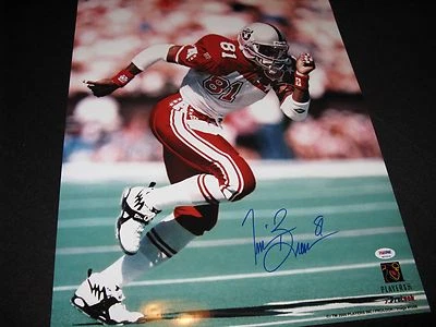 Tim Brown Oakland Raiders Signed 16x20 Photo Pro Bowl PSA - Image 1 of 2