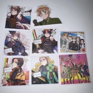 8 adesivi anime Hetalia simpatici kawaii anime manga chibi - Foto 1 di 2
