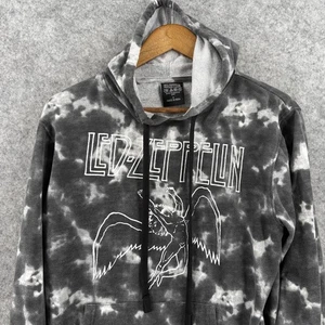 Led Zeppelin Hoodie Mens Small Tie Dye Pullover Band Graphic 2021 Sweatshirt Bla - Picture 1 of 12