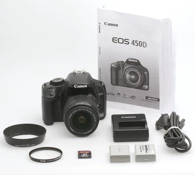 Canon EOS 450D digitale DSLR 12,2 Megapixel mit EF-S 18-55 mm Zoom - Bild 1 von 4