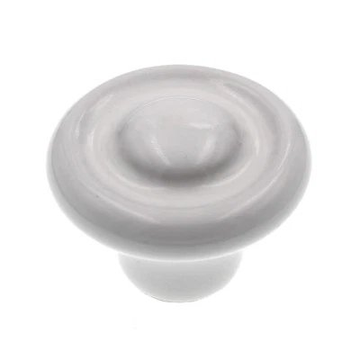 Ultra Designer's Edge 1 3/8 Inch Ceramic Cabinet Knob White 41619 - Image 1 of 3