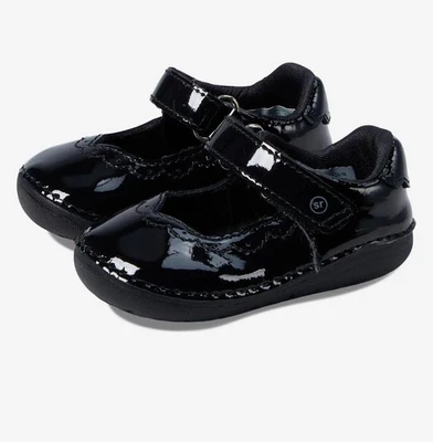 NEW Stride Rite SM Ginny Black Patent Shoe Infant Sz 5M Retail $50 - Image 1 of 4
