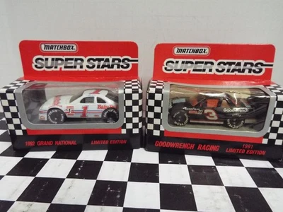 2 Matchbox Nascar Super Stars 1/64 Gordon #1 BabyRuth / Earnhardt #3 Goodwrench Foto 1 de 3