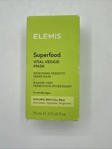 ELEMIS SUPERFOOD VITAL VEGGIE MASK NWB Full Size 2.5oz 75ml - Picture 1 of 4