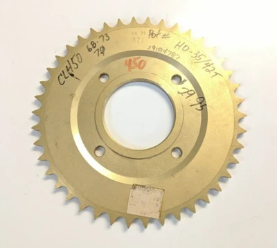 HONDA CL450 SCRAMBLER VINTAGE 42 TOOTH REAR SPROCKET H0-35/42T — 第 1/4 张图片