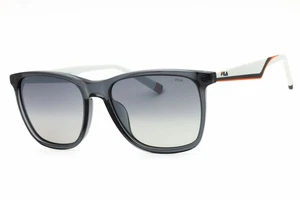 FILA SFI461 4ALP Sunglasses Gray Frame Gary Silver Mirror Gradient Lenses 56mm - Picture 1 of 4