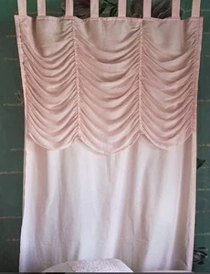 EDLER MEERESVORHANG CLAIRE AUS PUDERROSA CHIFFON 140cmX290cm - Bild 1 von 1