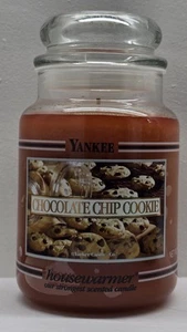Yankee Candle-CHOCOLATE CHIP COOKIE-Discontinued. BLACK BAND. Housewarmer. NEW - Picture 1 of 7