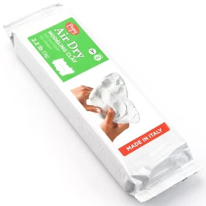 Pepy Premium European Air Dry Modeling Clay White 2.2 lb Bar, Easy to Use - Picture 1 of 5