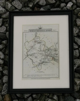 Original 1789 map of Westmoreland by John Cary ~ framed - Image 1 of 2
