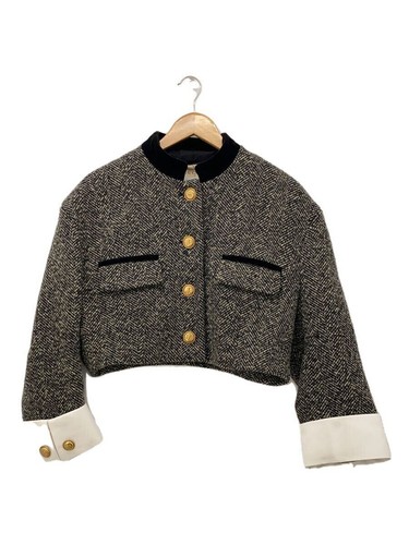 GUCCI Giacca donna lana beige modello all over taglia 44 674333 #EF AAA