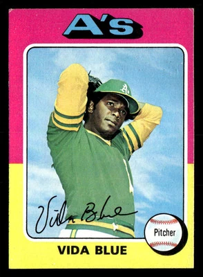 1975 Topps #510 Vida Blue - Image 1 of 2