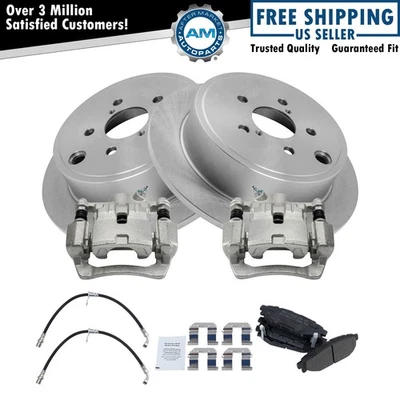 后刹车片和转子套件半金属适用于 2010 - 2011 斯巴鲁 Impreza — 第 1/4 张图片