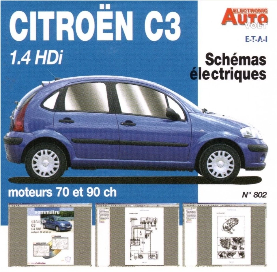 MANUEL REVUE RÉPARATION AUTO PDF CITROËN C3 HDI Cover  - Photo 1/1