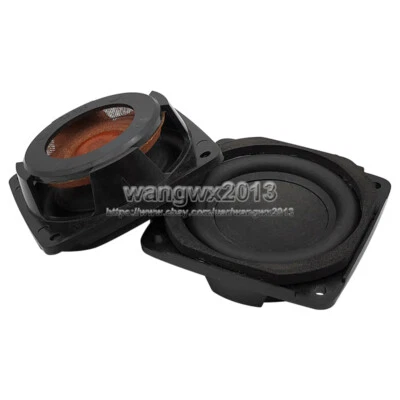 2x 2" inch 53x53mm Speaker Passive Radiator Woofer Horn Radiator Auxiliary Bass - image 1 of 4