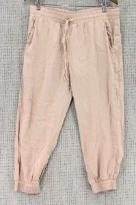 Cloth & Stone Pants Womens Large L Beige Lightweight Cropped Tencel Lyocell - Picture 1 of 10