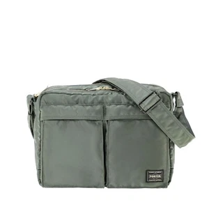 PORTER TANKER SLING BAG W zip (L) 622-08633 Sage Green Back Pack Yoshida JPN - Picture 1 of 11