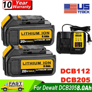 2 Pack 12.0Ah 20V For DeWALT Max XR Lithium Ion DCB208-2 DCB206-2 9.0Ah Battery - Picture 1 of 41
