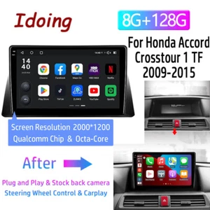 For Honda Accord 2008-2013 Android Auto Carplay Car Stereo Gps Navi Radio - Picture 1 of 18