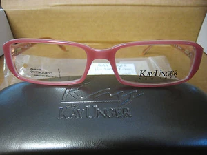 MARCO DE GAFAS KAY UNGER K124 ROSA 53-15-135 CON ESTUCHE AUTÉNTICO - Imagen 1 de 5