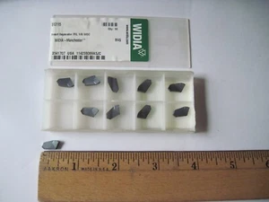 (Qty 10) Widia Manchester P/L 1/8 WOC M45 Separator Inserts 512115 3541707 USA - Picture 1 of 4
