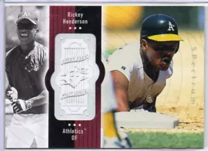 SPX Finite Spectrum SP #110 1998, Rickey Henderson/2250, Oakland A's, Salón de la fama - Imagen 1 de 2