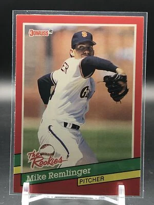 1991 Donruss The Rookies #37 Mike Remlinger - Image 1 of 2