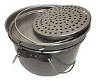 5 In 1 Jumbo Camp Oven W Frypan Hang Pan Boiling Pot 15" Australian Made Steel