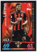 Topps MATCH ATTAX 2018-19 ☆ PREMIER LEAGUE ☆ Football Cards #1 to #180