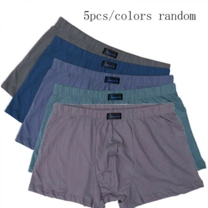 5 Stück Herren Übergröße Baumwolle Unterwäsche Boxershorts Unterhose Trunks Shorts weich - Bild 1 von 7