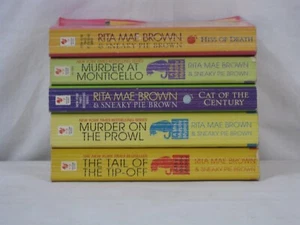 5 PB Rita Mae Brown book lot Murder on the Prowl Murder at Monticello.. VG - Imagen 1 de 5