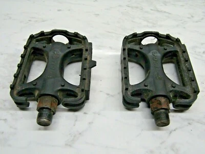 TIOGA Pedals BMX Mountain Bike Bicycle Black 9/16 black plastic - Image 1 of 4