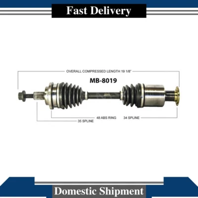 Junta de eje CV del lado del conductor delantero 1X para Mercedes-Benz C280 2007 2006 Foto 1 de 3